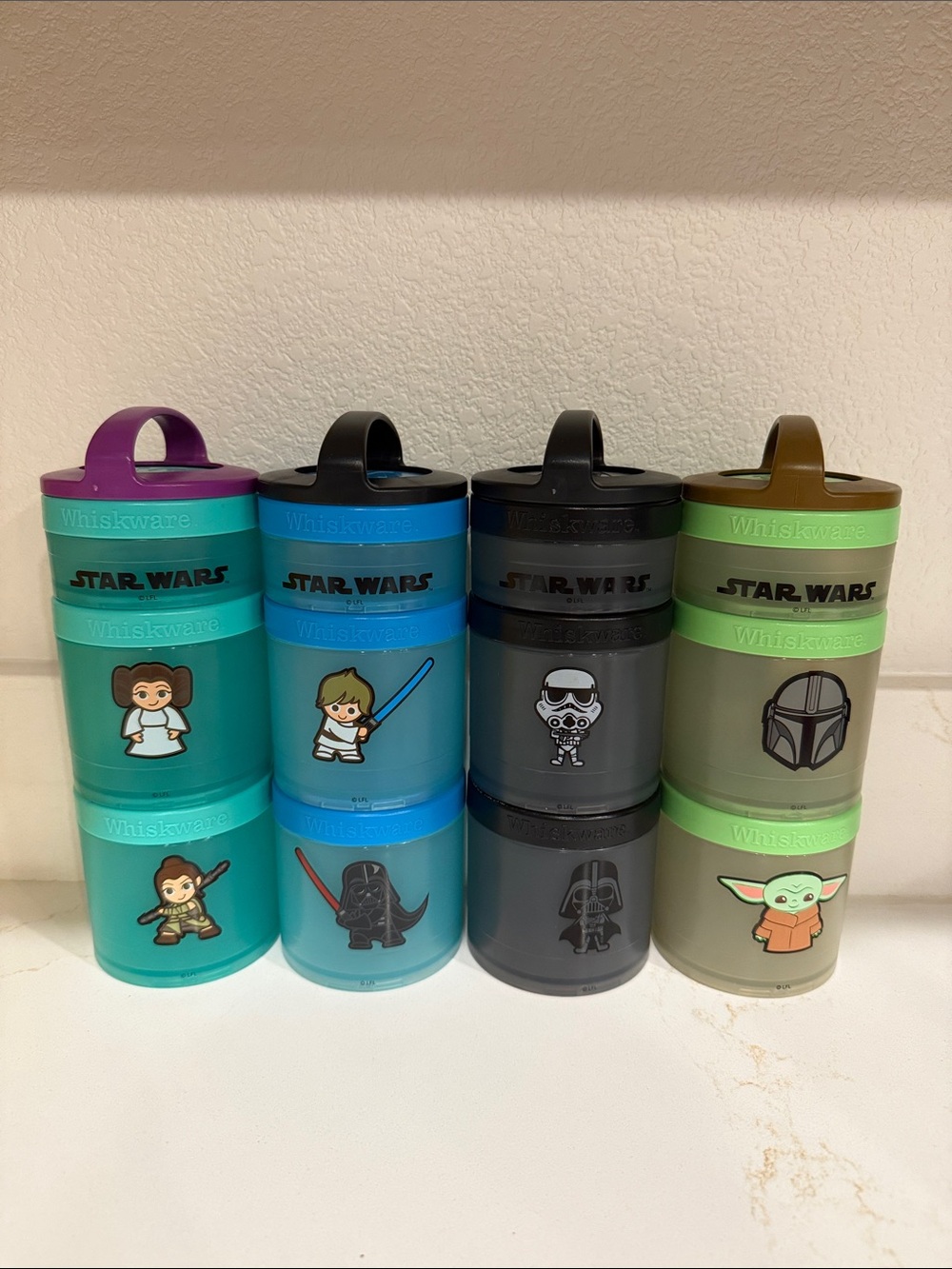 Star Wars Whiskware Stackable Snack Containers